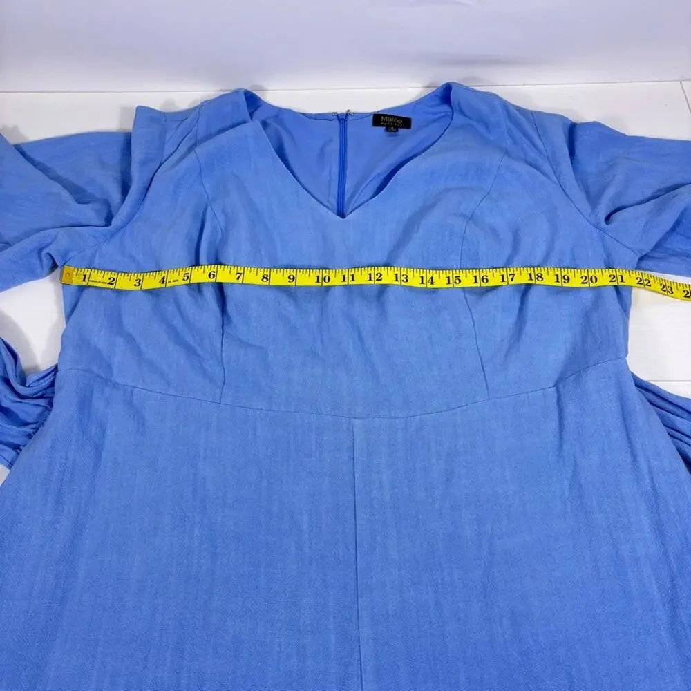 NWT Maree Pour Toi Sky Blue Jumpsuit Tie Waist & Flutter Sleeve Size 18 T5